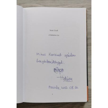 Szári Zsolt: A Balaton íze (Dedikált!)