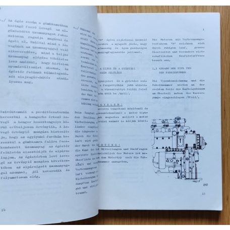 Kezelési- és karbantartási utasítás Rába-MAN D 2156 MT6 Diesel-motor