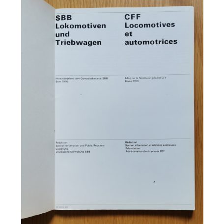 SBB Lokomotiven und Triebwagen (német-francia)