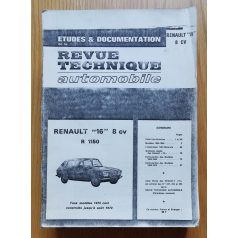 Revue technique automobile - Renault 16