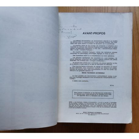 Revue technique automobile - Renault 16