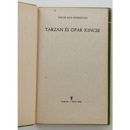 Edgar Rice Burroughs: Tarzan és Opar kincse