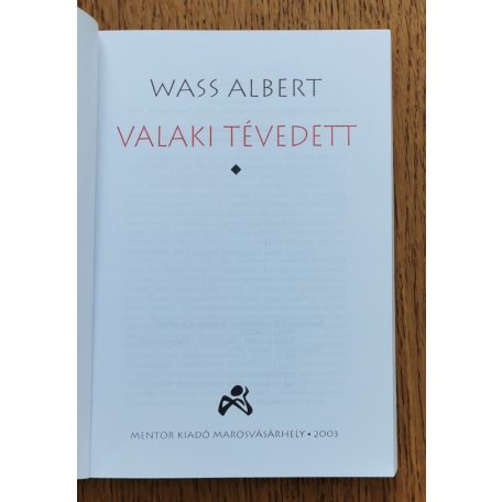 Wass Albert: Valaki tévedett 1.