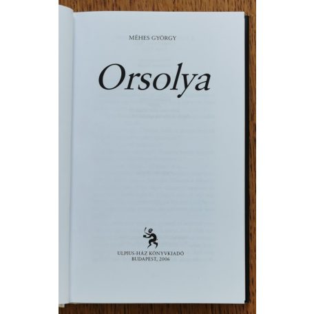 Méhes György: Orsolya
