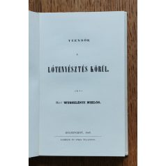   Báró Wesselényi Miklós: Teendők a lótenyésztés körül