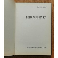 Subosits István: Beszédakusztika 