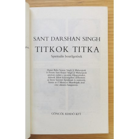 Sant Darshan Singh: Titkok titka (karma, fizikai halál, lélekvándorlás)