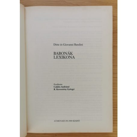 Ditte Bandini: Babonák lexikona