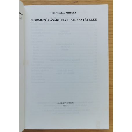 Herczeg Mihály: Hódmezővásárhelyi parasztételek