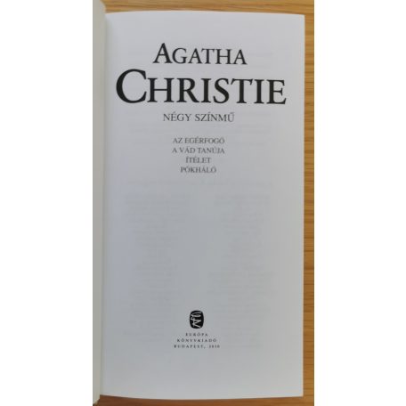 Agatha Christie: Négy színmű