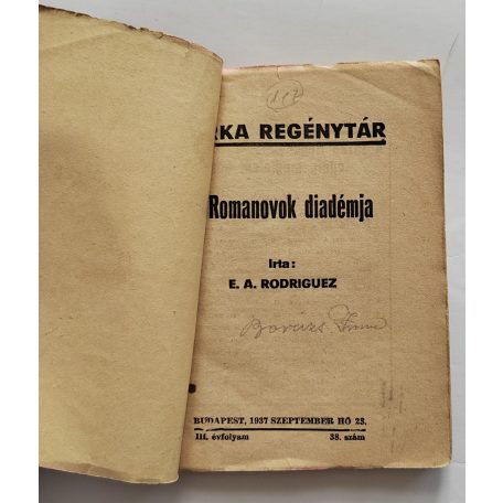 E. A. Rodriguez: A Romanovok diadémja  Tarka Regénytár III/28. szám