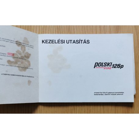 Kezelési utasítás - Polski Fiat 126p (kihajtható melléklettel)