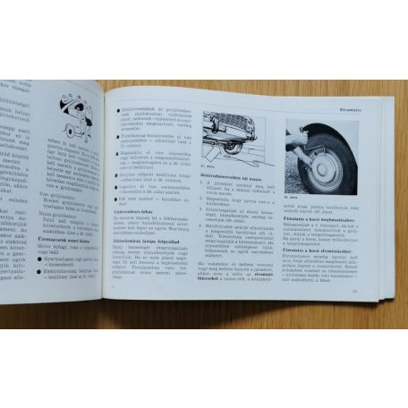 Kezelési útmutató Wartburg 353 W típusú személygépkocsihoz