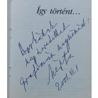 Bakó Márta: Így történt... (Dedikált)