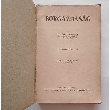 Pettenkoffer Sándor: Borgazdaság (1941)