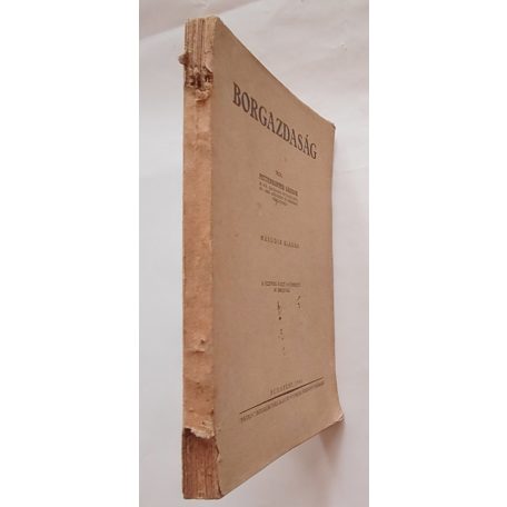 Pettenkoffer Sándor: Borgazdaság (1941)