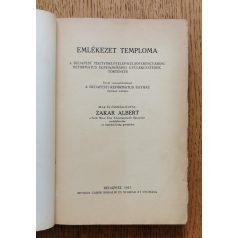 Zakar Albert: Emlékezet temploma