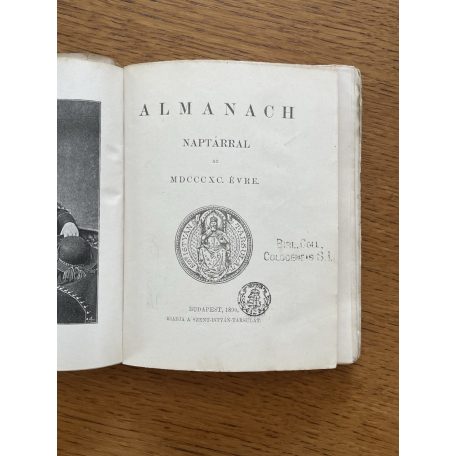 Almanach naptárral 1890