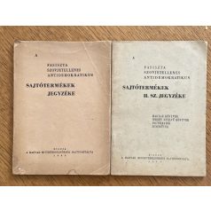   A fasiszta, szovjetellenes, antidemokratikus sajtótermékek I-II. sz. jegyzéke 