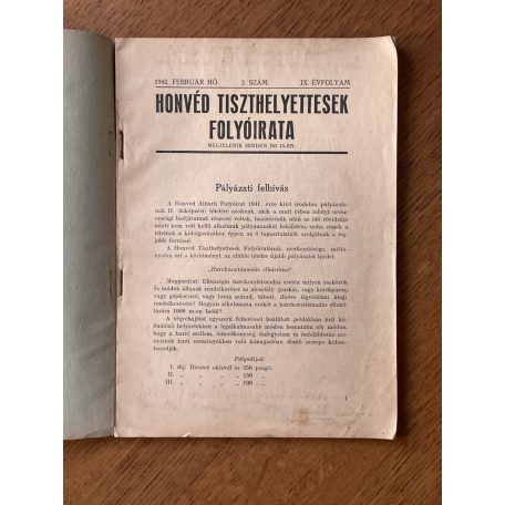 Berkó István, vitéz (szerk.): Honvéd tiszthelyettesek folyóirata IX. évf. 2. sz. - 1942. február