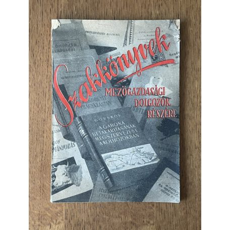Szakkönyvek mezőgazdasági dolgozók részére
