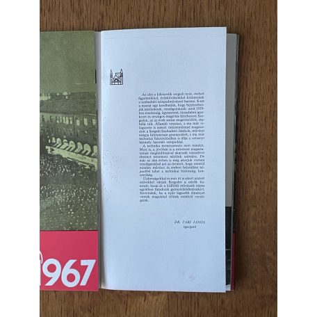 Szegedi Szabadtéri Játékok műsorfüzet 1967