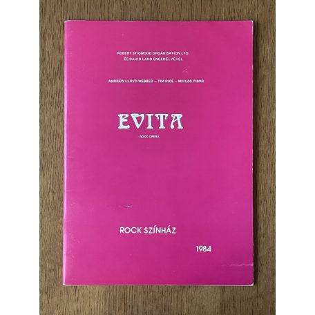 Rock Színház műsorfüzet 1984 - Evita