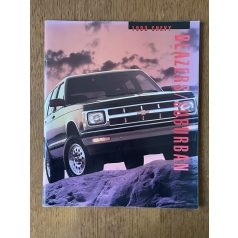 1993 Chevy Blazers/Suburban angol nyelvű katalógus