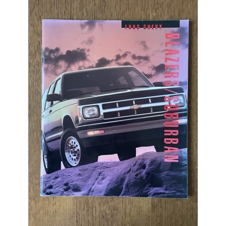1993 Chevy Blazers/Suburban angol nyelvű katalógus