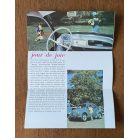 Renault 4 CV francia nyelvű színes reklámnyomtatvány