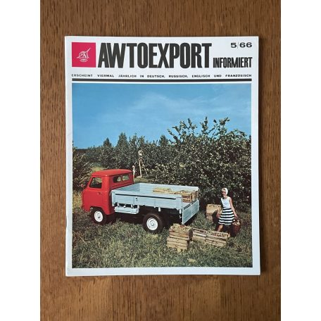 Awtoexport informiert 5/66 német nyelvű katalógus