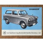 Trabant magyar nyelvű színes reklámnyomtatvány
