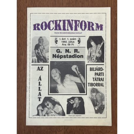 Rockinform I. évf. I. sz. 1992. július