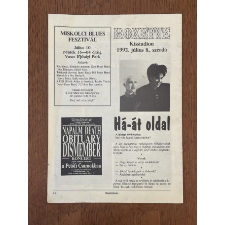 Rockinform I. évf. I. sz. 1992. július