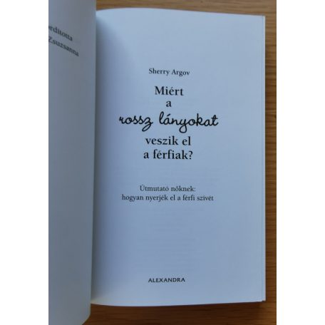 Sherry Argov: Miért a rossz lányokat veszik el a férfiak? 