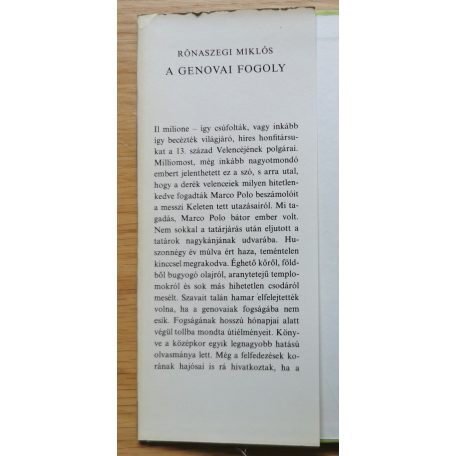 Rónaszegi Miklós: A genovai fogoly