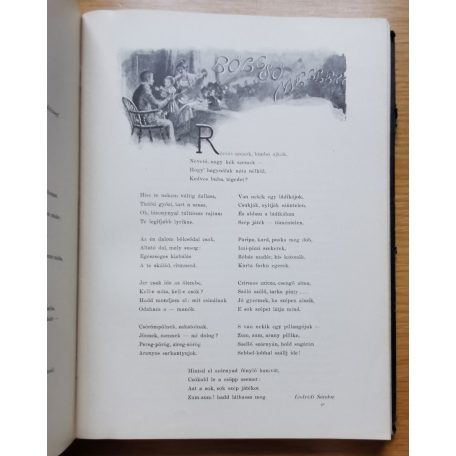 Radó Antal (szerk.): Költők albuma - Jelenkori magyar költők verseinek gyűjteménye (Harminczhárom magyar festőművész rajzaival)