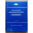 Betriebsanleltung für personenkraftwagen wartburg
