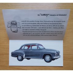   Wartburg személygépjármű reklámprospektusa (német nyelvű)