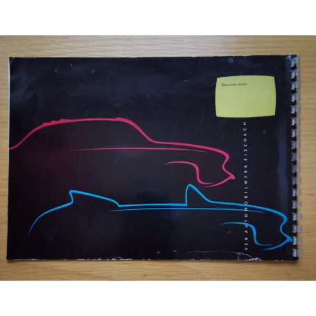 Wartburg személygépjármű reklámprospektusa (német nyelvű)