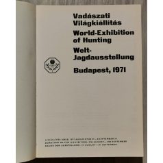    Bakkay László (szerk.): Trófea katalógus (Vadászati Világkiállítás, Budapest 1971)