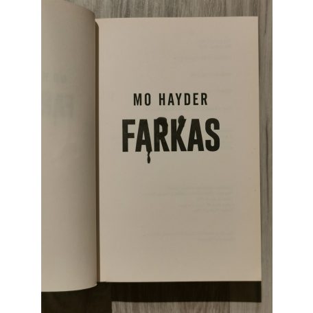 Mo Hayder: Farkas 
