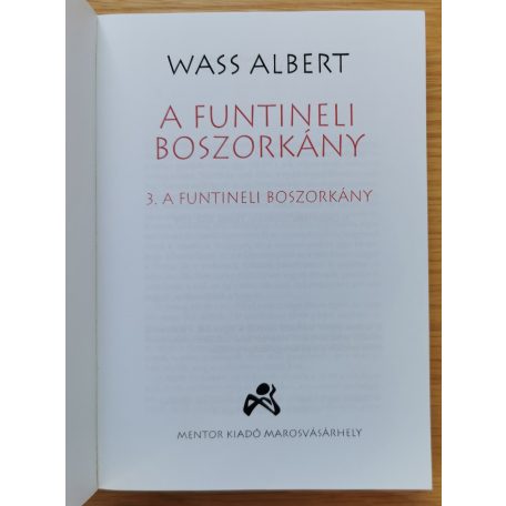 Wass Albert: A funtineli boszorkány I-III. (Teljes)