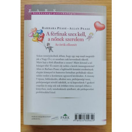 Allan Pease: A férfinak szex kell, a nőnek szerelem