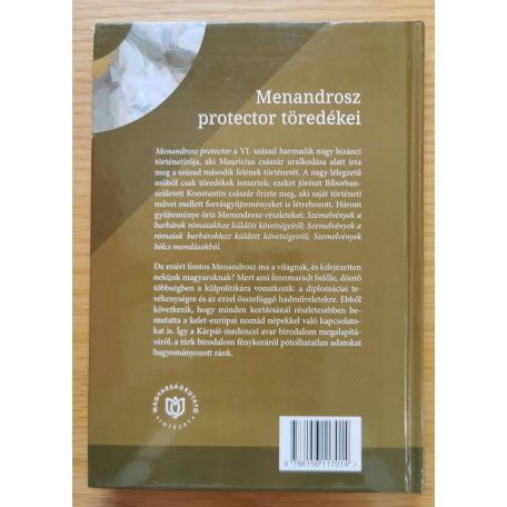 Fehér Bence: Menandrosz protector töredékei