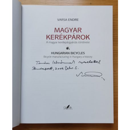 Varsa Endre: Magyar kerékpárok (Dedikált!)