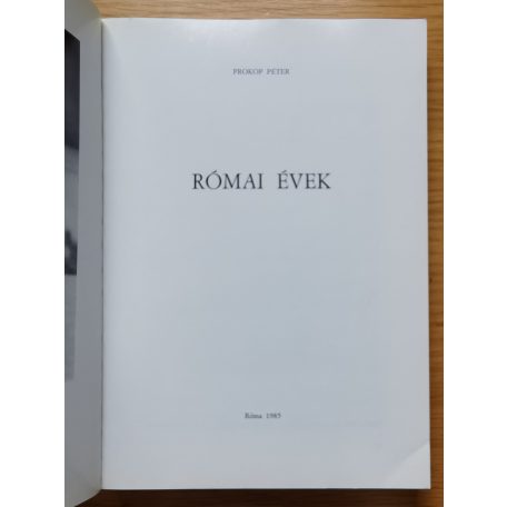 Prokop Péter: Római évek