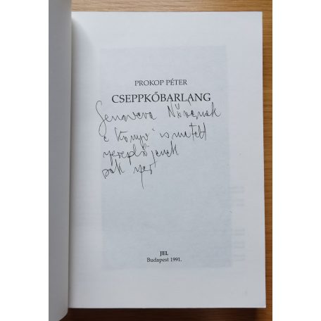 Prokop Péter: Cseppkőbarlang (Dedikált!)
