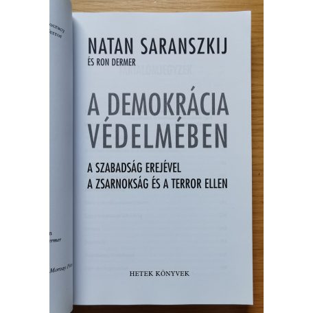 Natan Saranszkij: A demokrácia védelmében