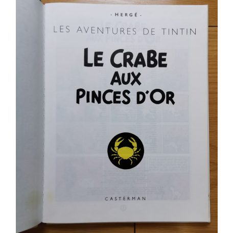 Hergé: Les Aventures de Tintin 9.: Le Crabe aux Pinces d'Or